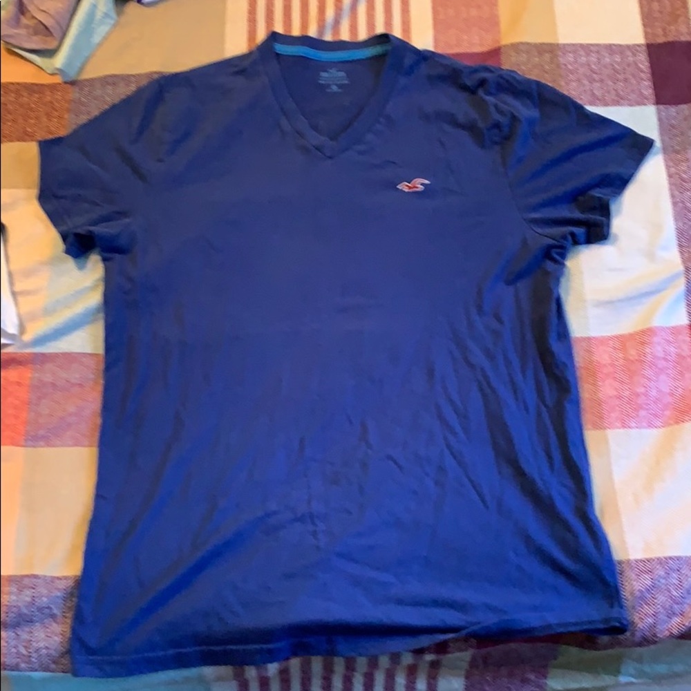blue hollister t shirt size medium new